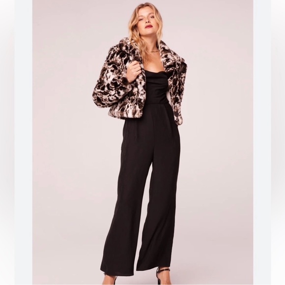 Band Of The Free‎ / NWT / Wildcat Faux Fur Crop Jacket / Ivory & Black - Picture 4 of 8